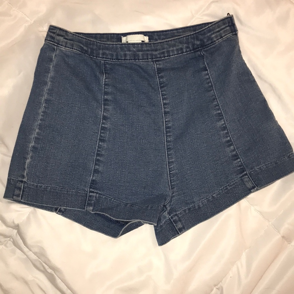 H&M high waist denim shorts